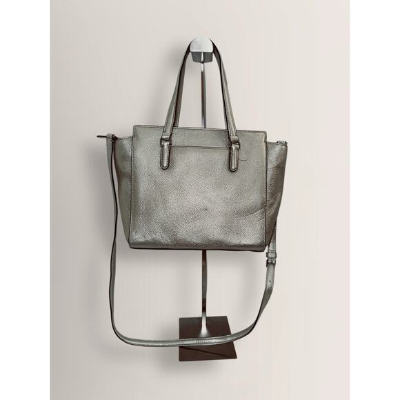 Kate Spade Metallic Jackson Leather Medium Satchel Crossbody Bag - Picture 7 of 16